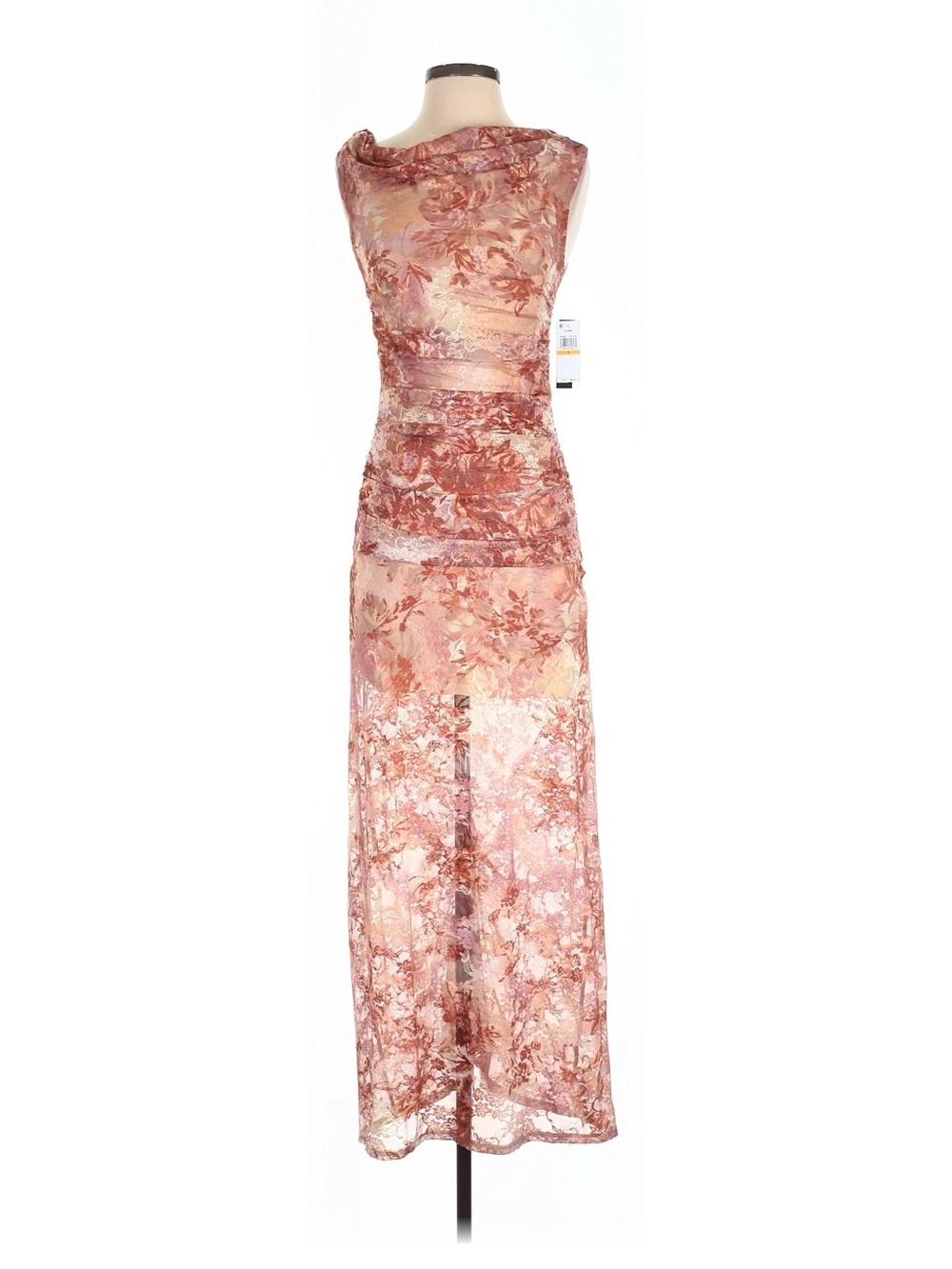 Fourteenth Place Floral Mesh Maxi Dress- Size Small (NWT) 🌸🤎